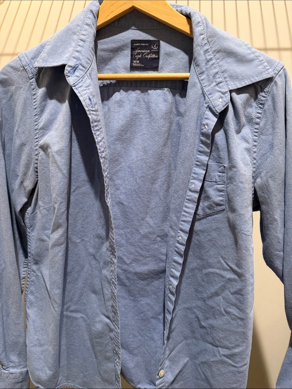 American Eagle Outfitters Light Blue Denim Shirt Jacket